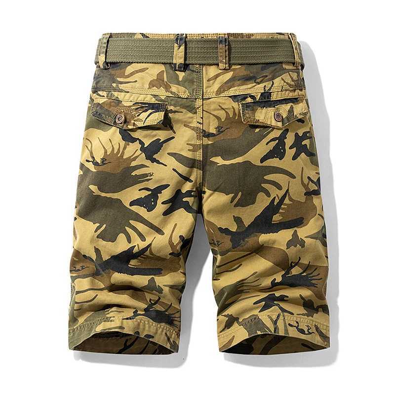 Summer Mens Camouflage Cargo Shorts Men Cotton Army Casual Tactical Shorts Outwear Bermuda Military Joggers Breeches Shorts Male W250621