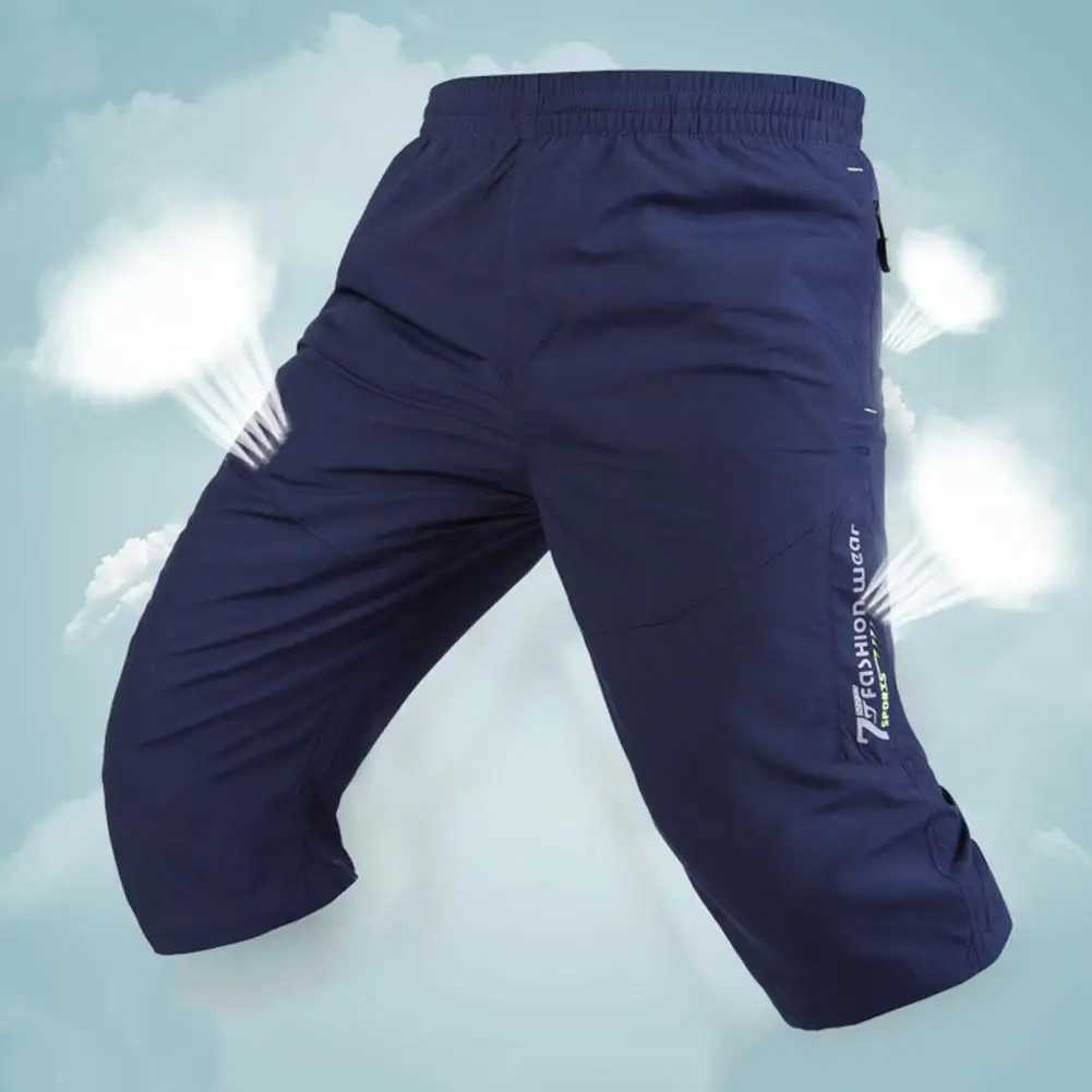 Men Shorts Summer Pants Bottoms Drawstring Popular Slim Quick Dry Pants Breathable Multi Pockets Cargo Pants W250621