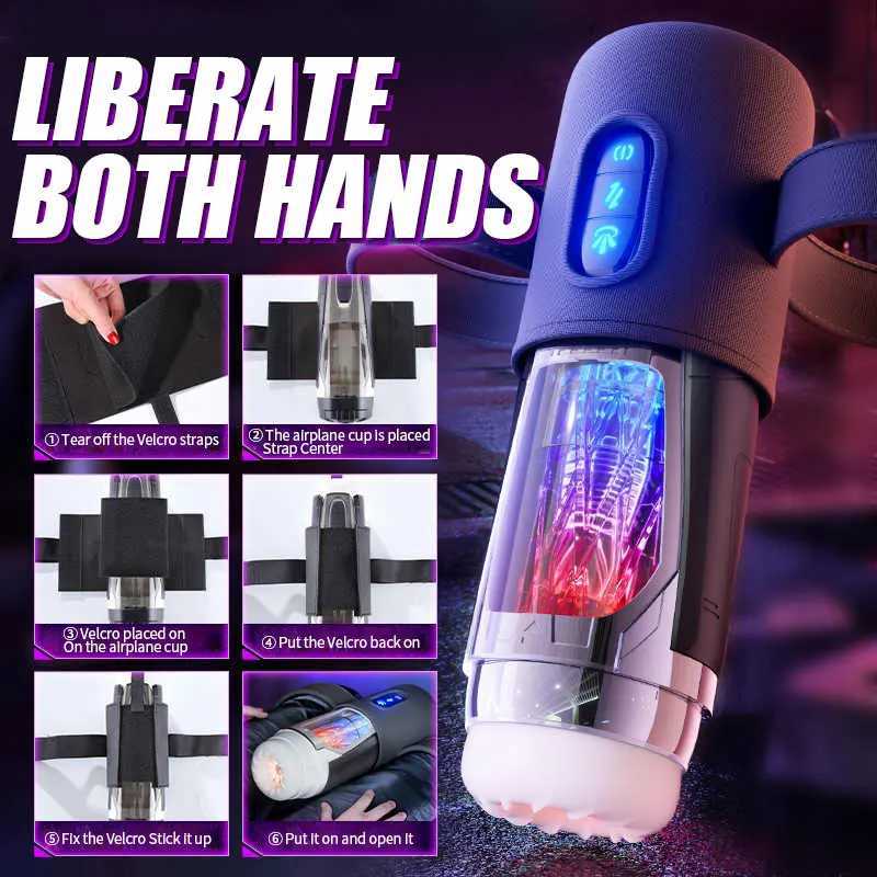 Automatic Sucking Telescopic Male Masturbator Cup Real Vagina Blowjob Machine Adult Sex Toy For Men W250621