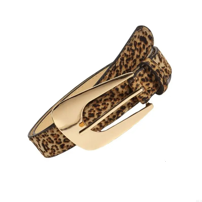 Unique Waist Belt Leopard Print Chain for Cowboy Cowgirl Stylish Buckle Retro Waistband Waist Chain Belt 250617