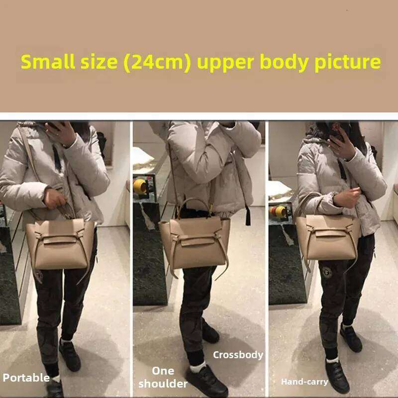 Luxury Bag 2025 New Dreamy Liu Wei Mu Cow Leather Shoulder Bag Vintage Style Single Strap Handbag With Inner Pocket Zipper Closure