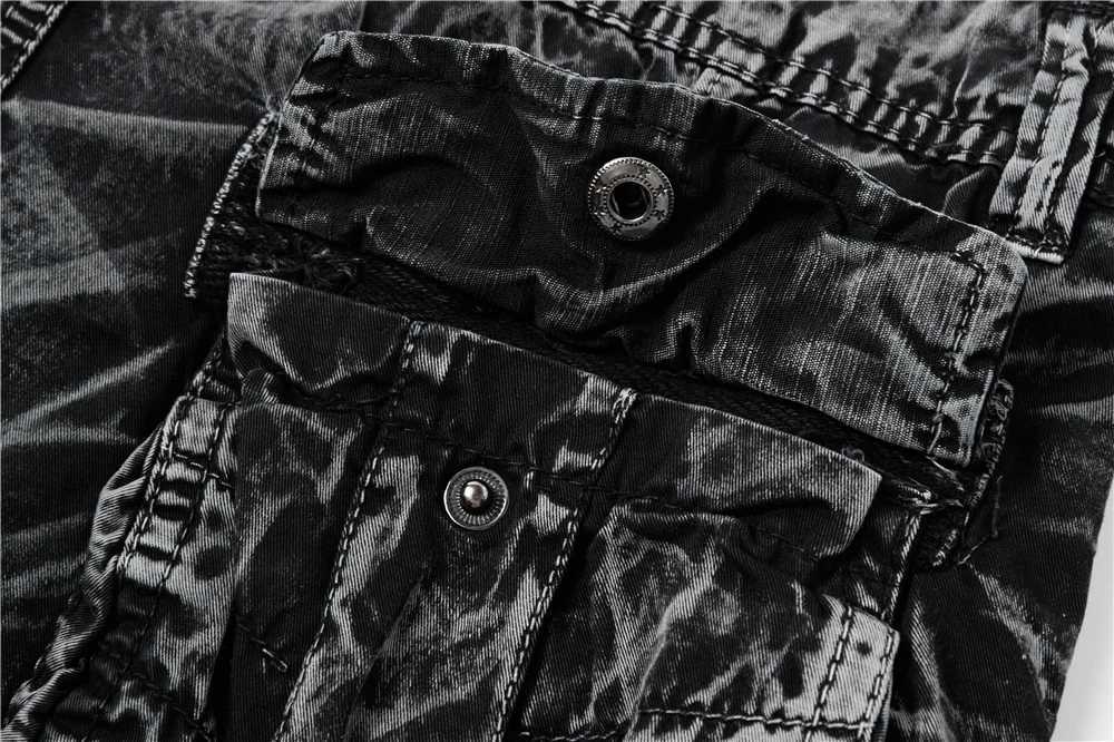 2025 Summer New Camouflage Tactical Cargo Shorts Men Military Cargo Shorts Men Cotton Casual Loose Men Shorts No Belt W250621