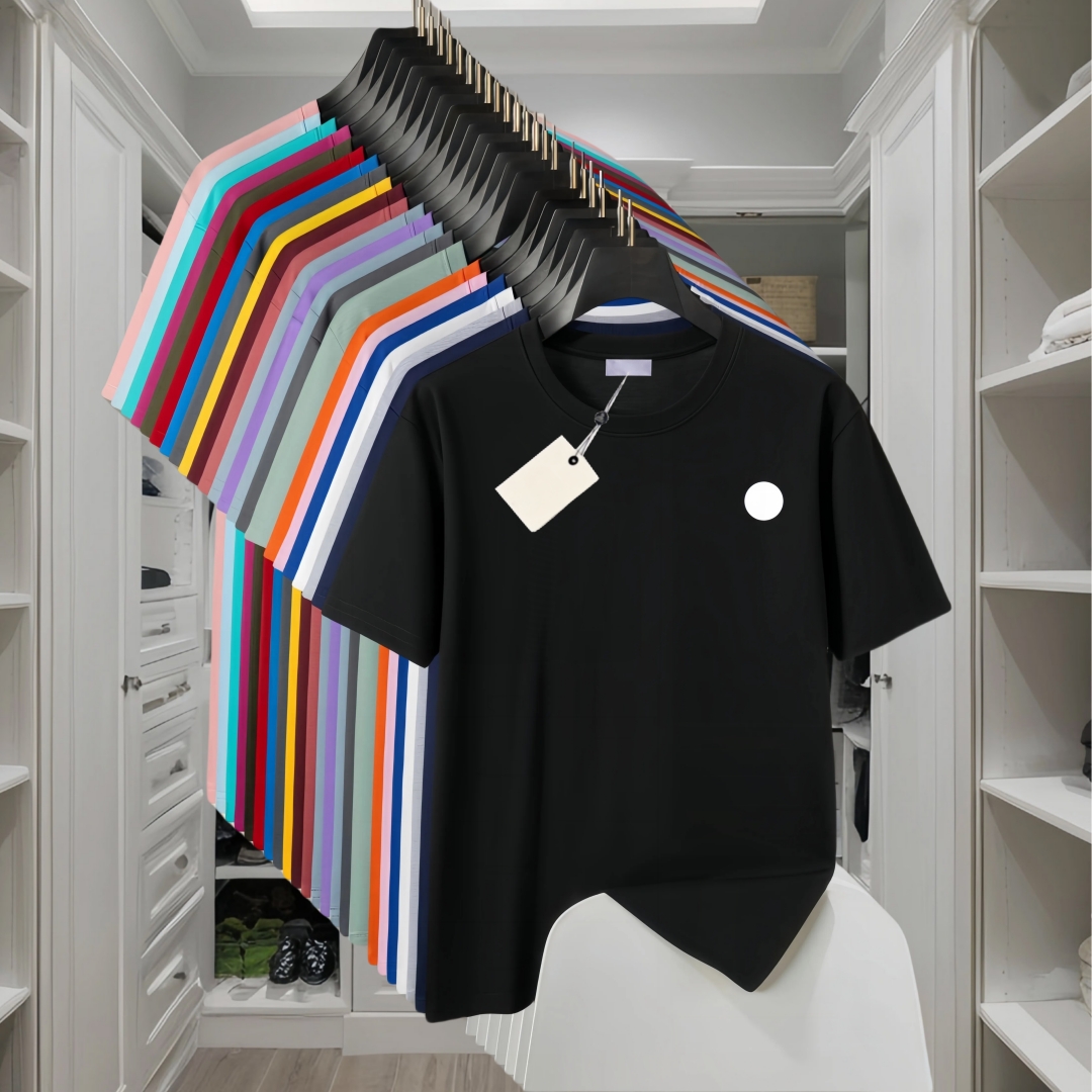 French Designer T-shirt for Men and Women, Fashionable and Luxurious Pure Cotton Breathable Shirt, Short Sleeved T-shirt