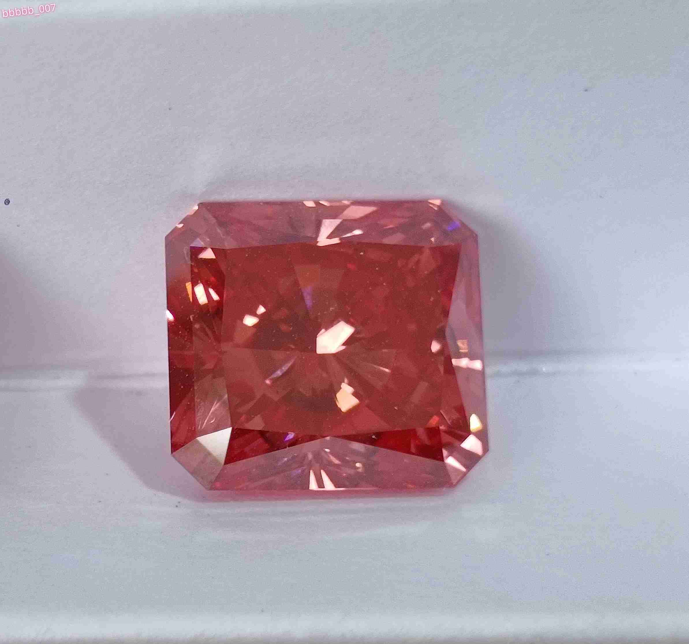 1-10carat HPHT Lab Grown IGI GIA NGTC Certified Man Made Diamonds Red CVD Loose Lab Diamond Princess Cut Radiant Cut Diamond