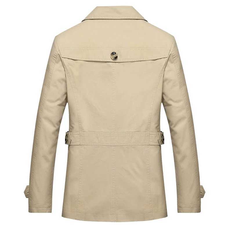 2024 Men Spring Business Solid Color Cotton Lapel Jacket Men Autumn Comfortable Outdoors Casual Fashion Windproof Jacket Male XJ250621