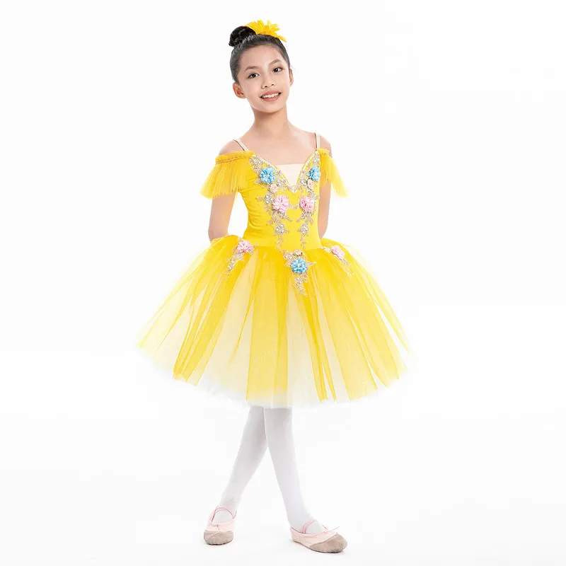 Children's ballet dresses, ballet dancer costumes, little girl dance dresses, campus dance programs, stage collective performance costumes