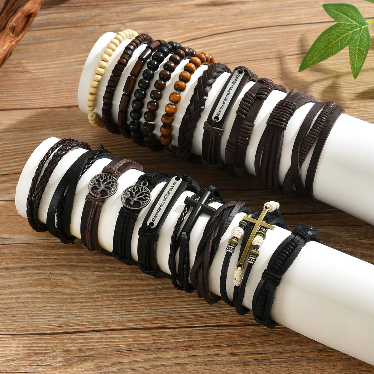 Literary Style Woven Set High-End Design Versatile Bracelet Jewelry