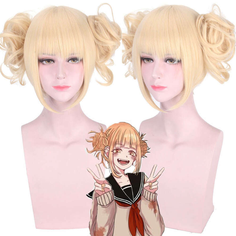 Anime Synthetic Hair Touma Body Split Tiger Mouth Clip Milk Gold Color Cosplay Wig