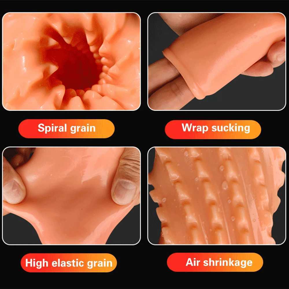 Male Masturbator Cup Realistic Vagina Soft Pocket Pussy Blowjob Penis Exercise Massager Erotic Sex Toys For Men Adult Supplies W250621