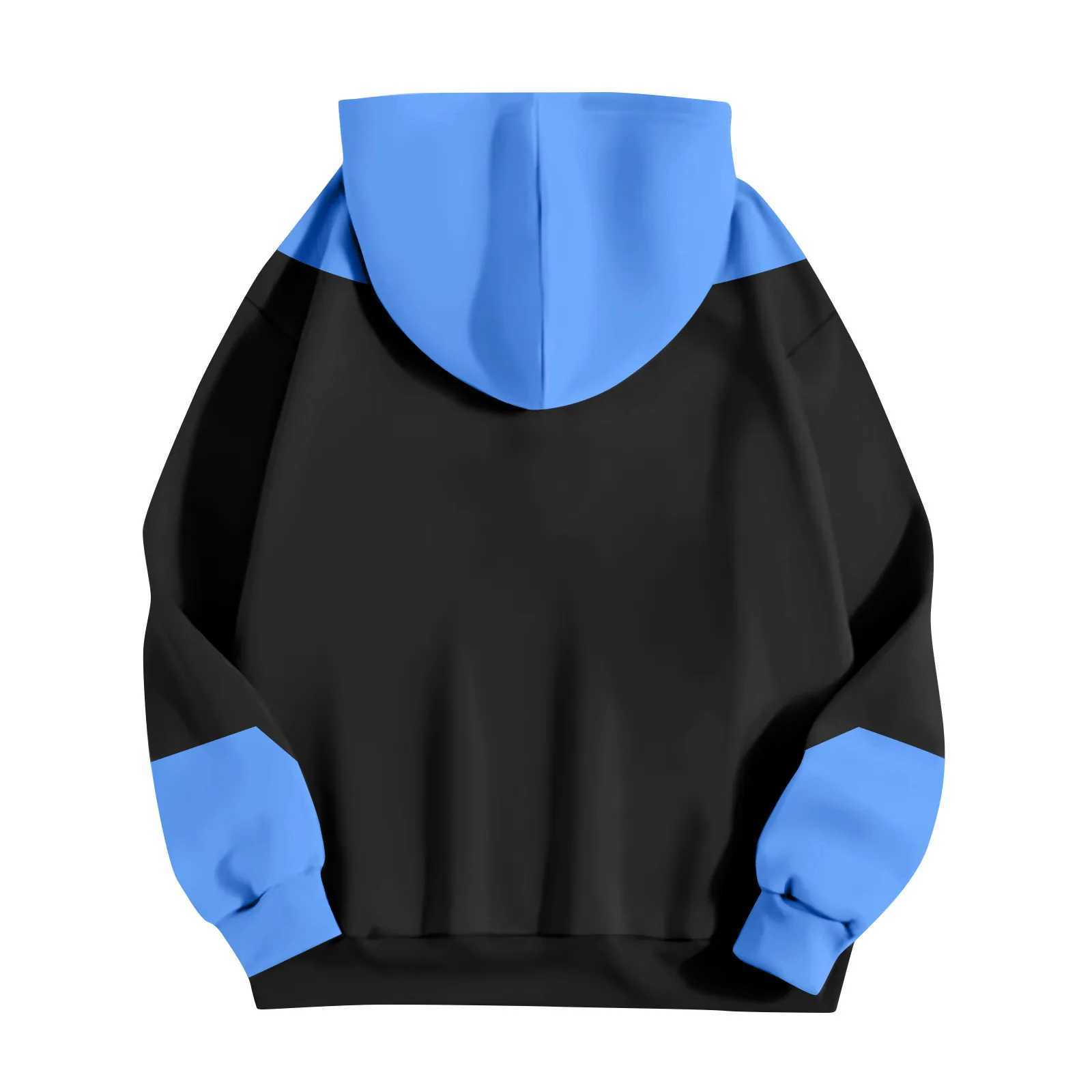 Invincible Color Blocked Printed Sweatshirt For Men Spring Hooded Shirt Long Sleeved Hooded Top With Pockets MenS Pullover XJ250621