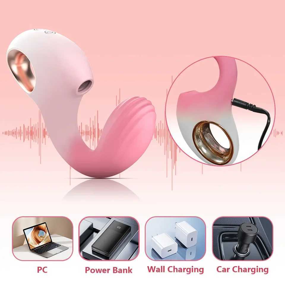 Sophie Gradient Pink G-Spot Vibrator Female Sex Toy Tongue Licking G-Suck Stick for Orgasmic Pleasure W250621