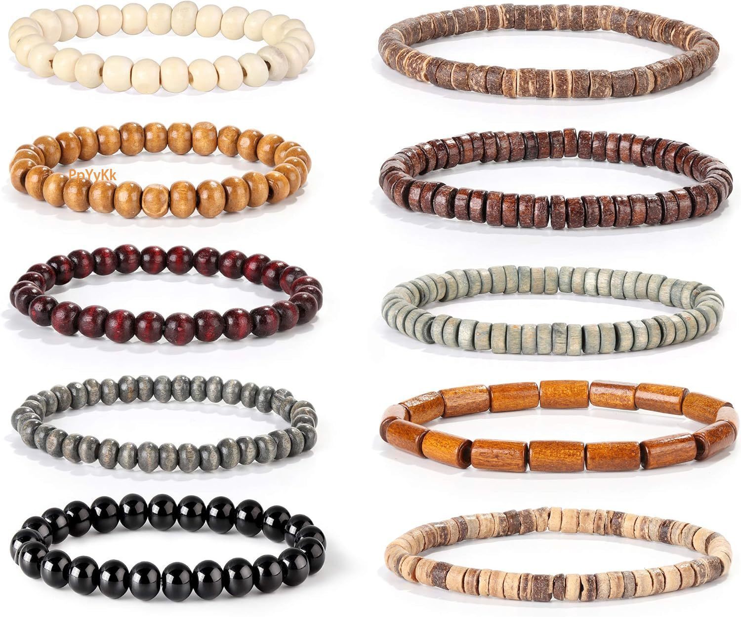 Buddhist Consecration Sandalwood Beaded Bracelet for Men Women Buddhist Beads Elastic Attract Prosperity Ward Off Evil