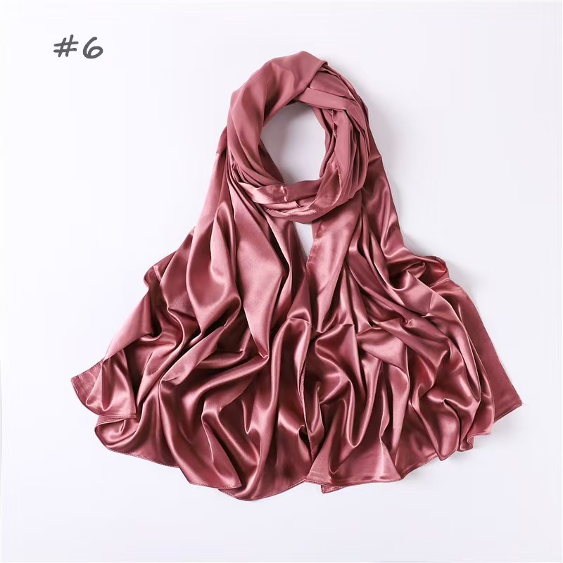 T1028 New Silk Long Scarf Women's Shawl Head Cover Scarf