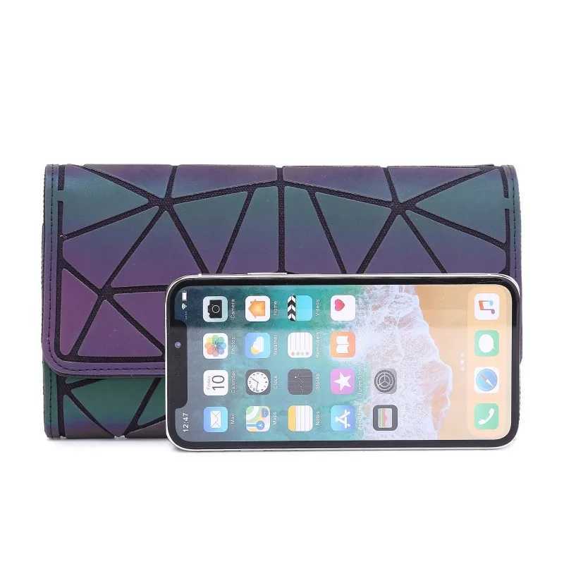 Purse bag Geometric Wallet womens Long Clutch Wallets Money Bag Three Folds Wallet Ladies Card Holder carteira portfel Z250621