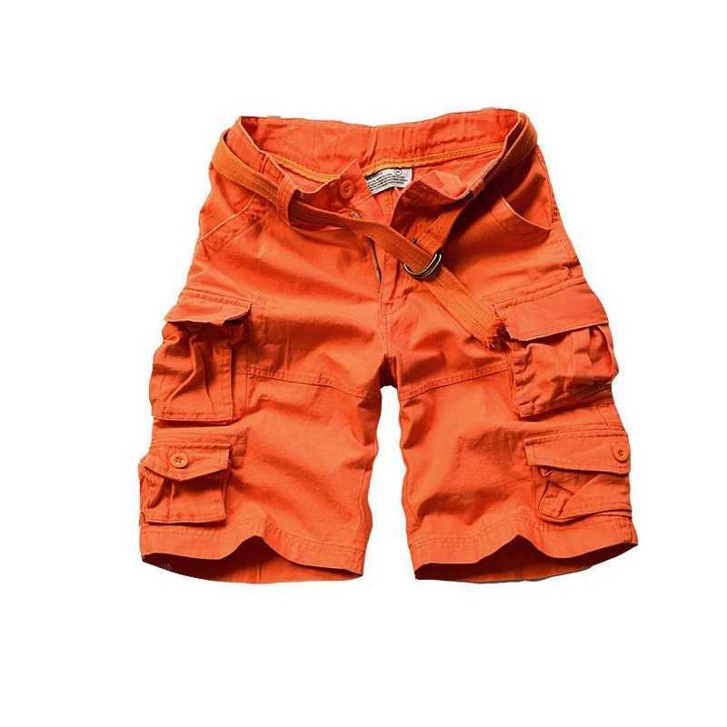 2025 New Fashion Vintage Men Shorts Style Army Camouflage Cargo Shorts with Belt W250621