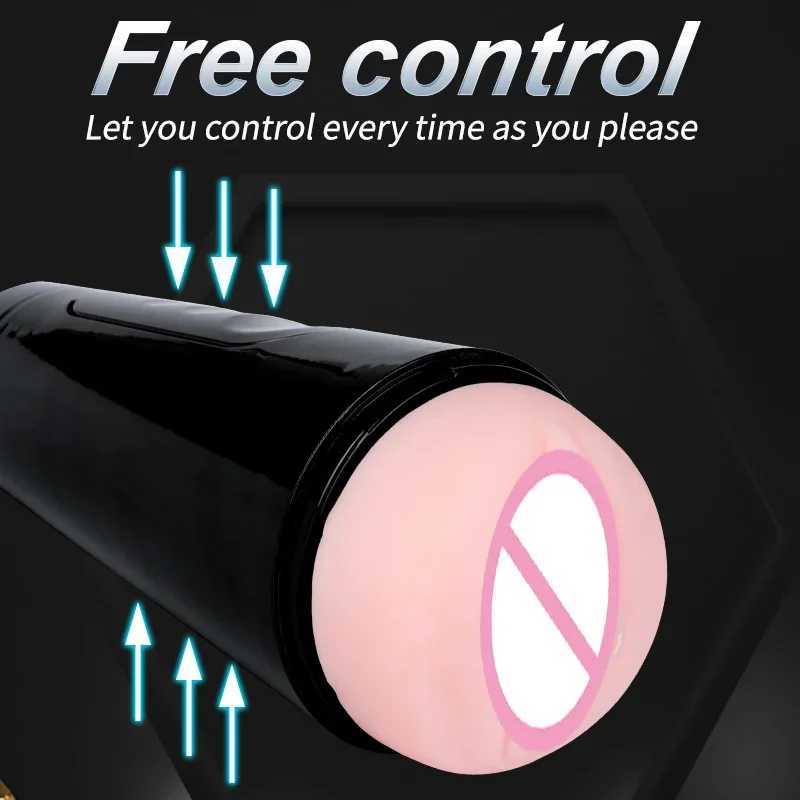 Simulation Pussy Glans Workout Masturbation Cup Manual Retractable Airplane Cup Vagina Toy Sex Masturbator Adult Sex Toys W250621
