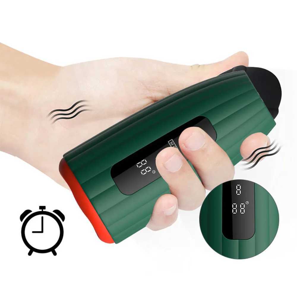 Male Masturbator Electric Men Sex Toys with 9 Vibrations Heating LCD Display Penis Pump Pocket Pussy Vibrator for Adult Men W250621