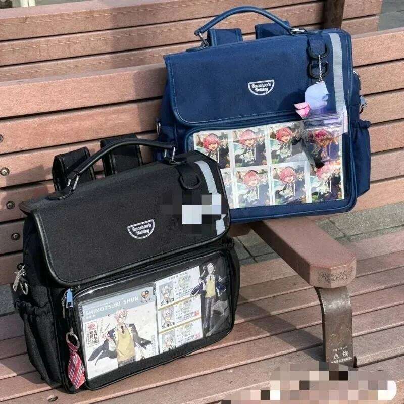JIAERDI Preppy Style Summer School Bags Aesthetic Transparent Backpacks For Women Popular Canvas Rucksack Mochila Mujer Ita Bag