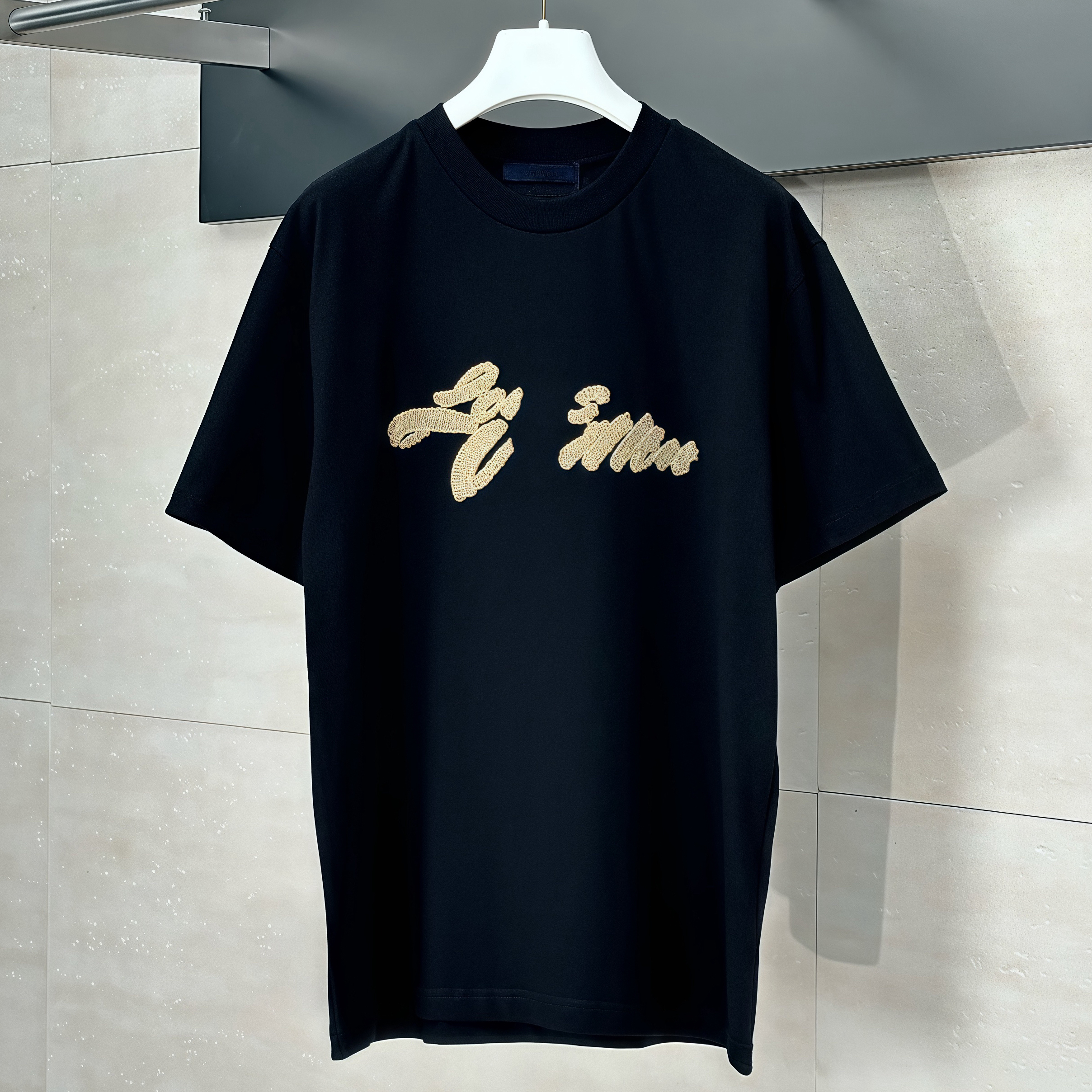 High quality designer men's polo shirt, fashionable letter knitted T-shirt, casual street T-shirt, summer new top