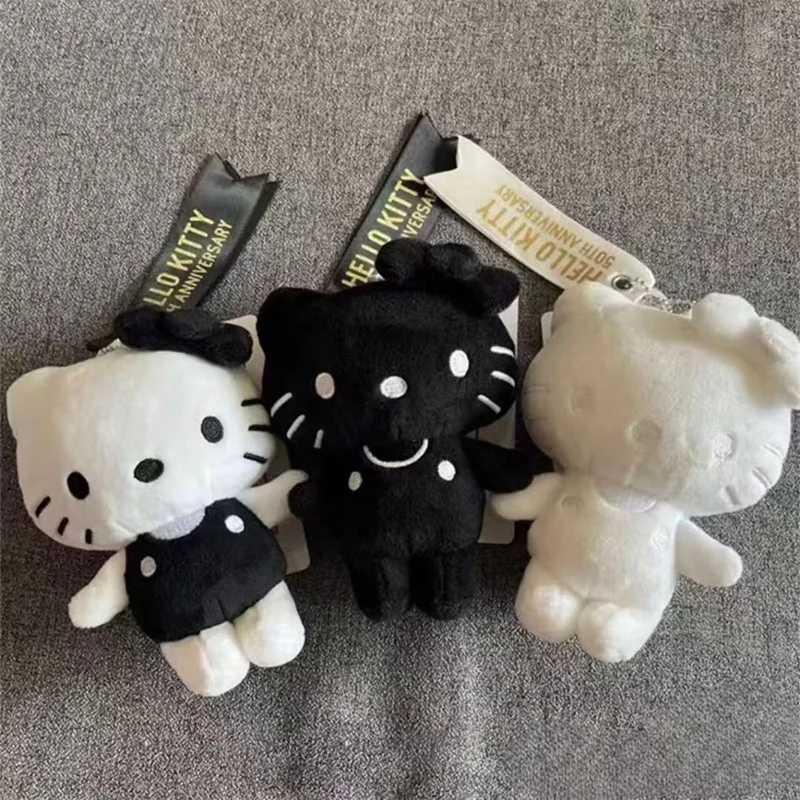 Sanrio Kawaii 50th Anniversary Series Hello Kitty Anime Peripherals Keychain Pendant Cute Fashion Girls Bag Pendant Doll Birthday Gifts w250612