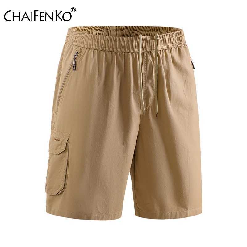 Summer Loose Fashion Men Sports Shorts New Solid Light Thin Breathable Casual Shorts Outdoor Multiple Pockets Cargo Shorts Men W250621