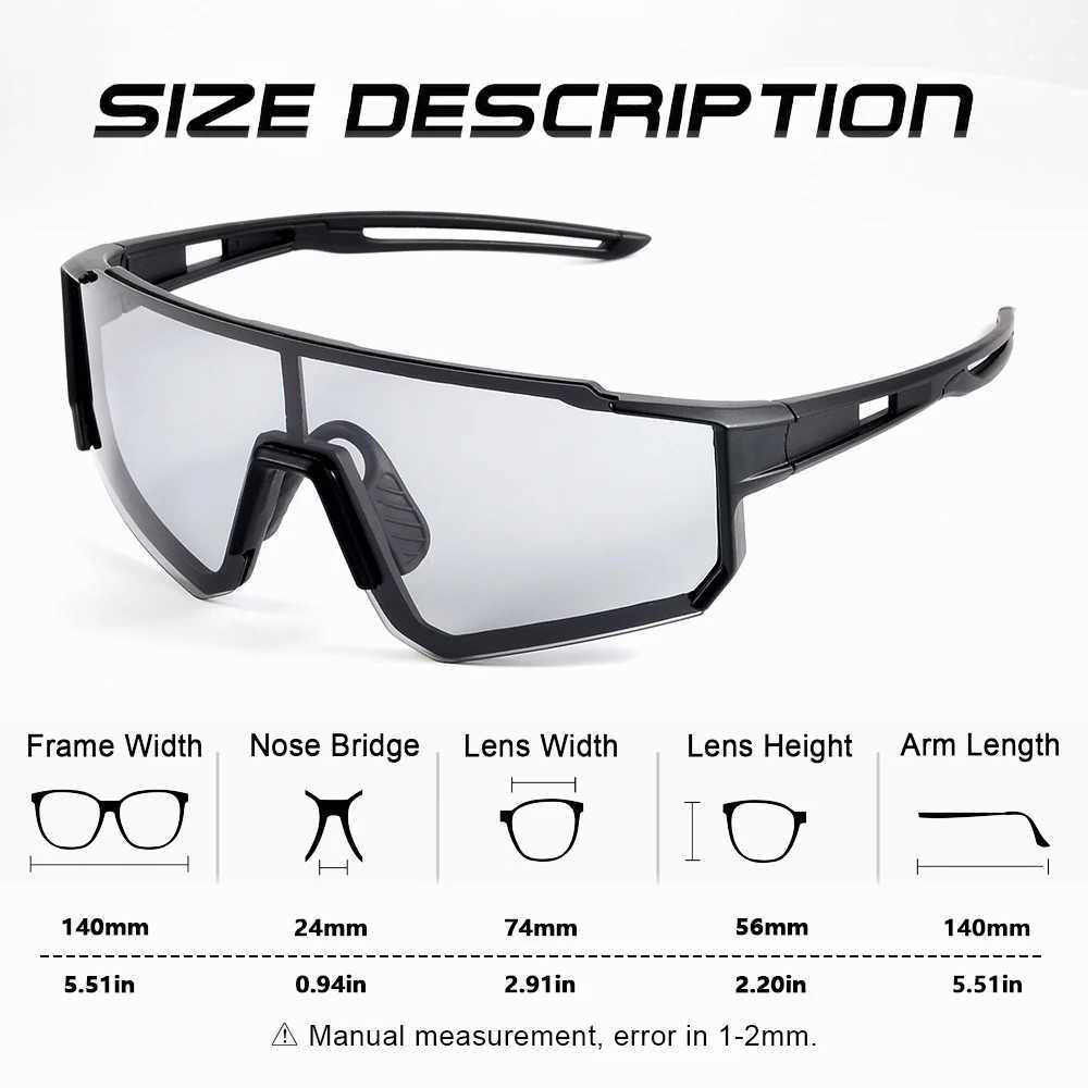 CRIXALIS Outdoor Photochromic Polarized Sunglasses for Men Women Fashion Sports Cycling Sun Glasses Driving Goggles UV Protection W250621