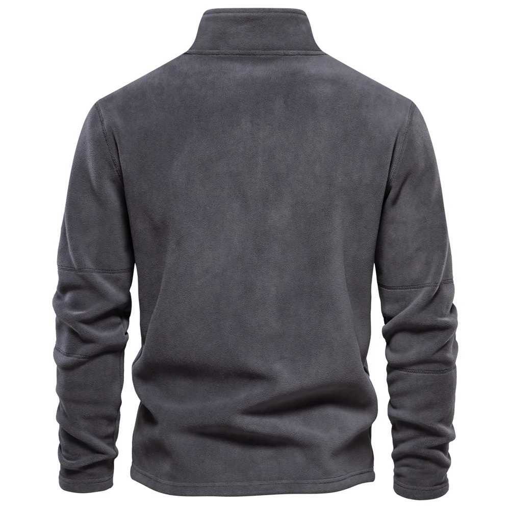 AIOPESON Brand Quality Thick Warm Fleece Jacket for Men Zipper Neck Pullover Mens Sweatshirt Soft Shell Mens Jacket Z250621
