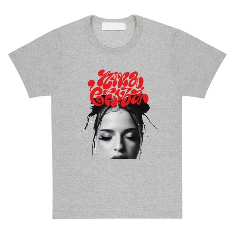 T-shirt Nina Chuba Printing Tshirts Short Sleeve Cotton Round Neck Summer Soft High Quality Grunge Clothes Unisex harajuku