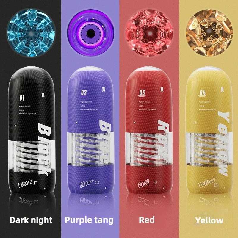 3D Textured 360 Rotating Suction Male Masturbator Aircraft Design Adult Sex Toy for Men Stimulation Enhancer Penis Exercise Tool W250621