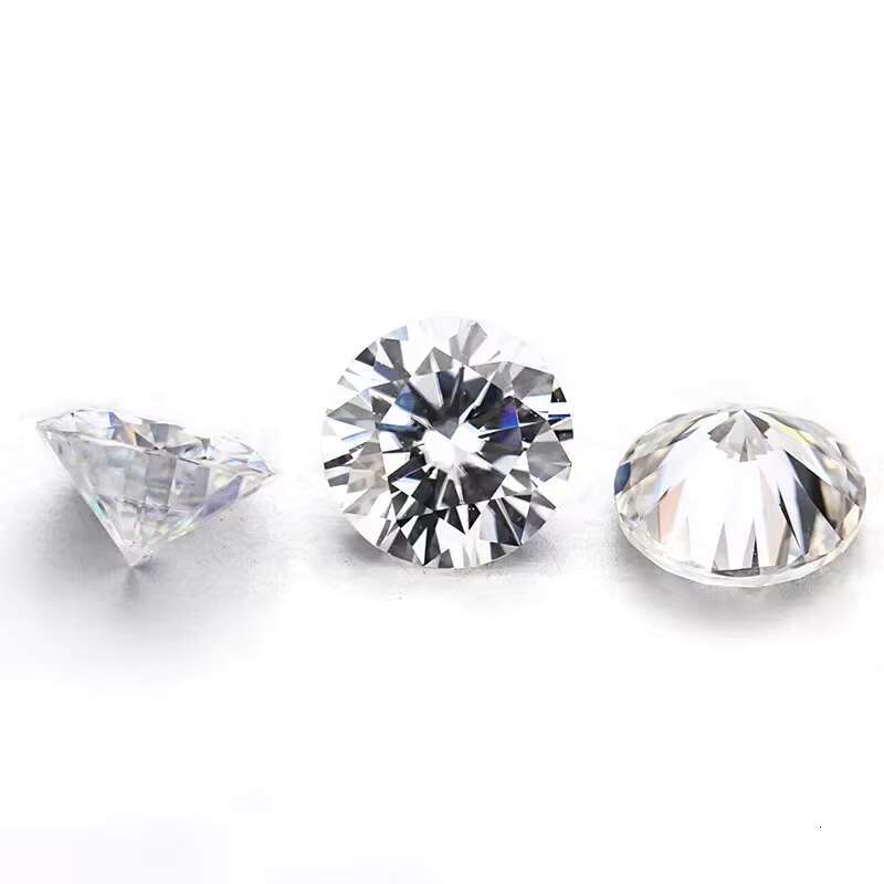 DEF White Round VVS VS SI Clarity Lab Grown Laboratory Cultivated CVD HPHT Diamond Without Certificate for Jewelry Making