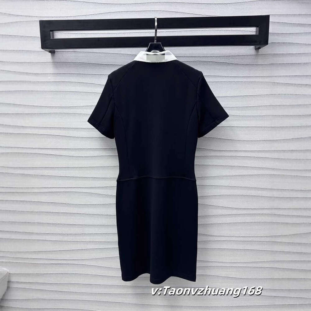 Long Dress Donkey Home South Oil New Zipper Patchwork Collar Dress Texture Draped Comfortable Commuting Dating Fashionable Outfit Sexy Long Skirt