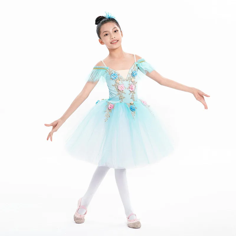 Children's ballet dresses, ballet dancer costumes, little girl dance dresses, campus dance programs, stage collective performance costumes