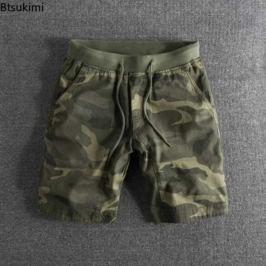 2025 Summer High Quality Camouflage Shorts Men Casual Shorts Fashion Elastic Waist Comfort Loose Personalized Sweatpants for Men W250621