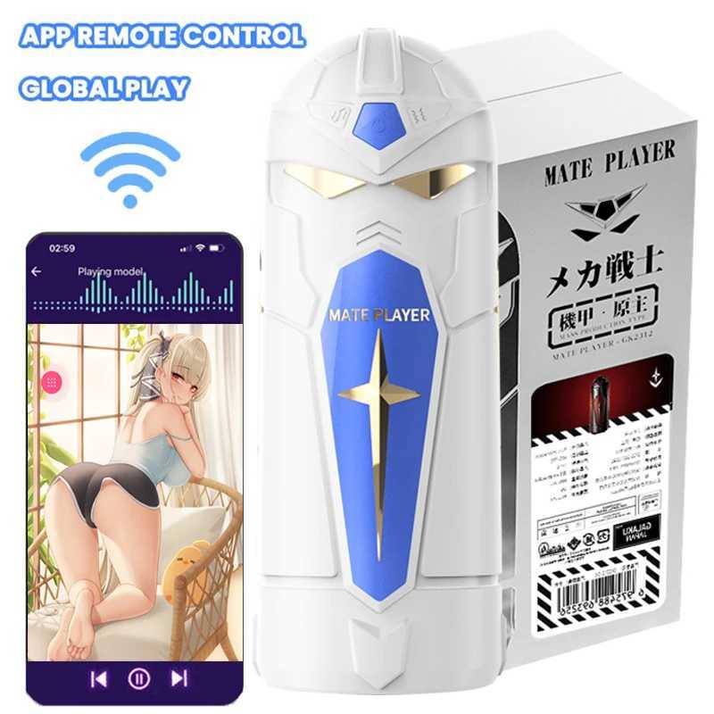 2024 New Bluetooth Mecha Automatic Oral Vagina Male Masturbator Blowjob Pussy Sex Machine APP Masturbation Cup Sex Toys for Men W250621