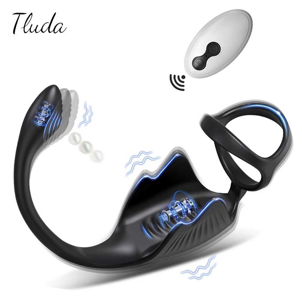 Vibrating Butt Plug Cock Ring for Men Remote Control Anal Vibrator Prostate Massager Gay Anal Plug Adult Goods Sex Toy for Men W250621