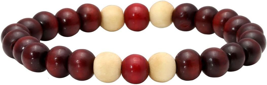 Luxury Wood Beads Bracelet Attract Prosperity Prayer Beads for Meditation Buddhist Consecration Ward Off Evil Buddha Tibetan Bracelet for Men and Wome