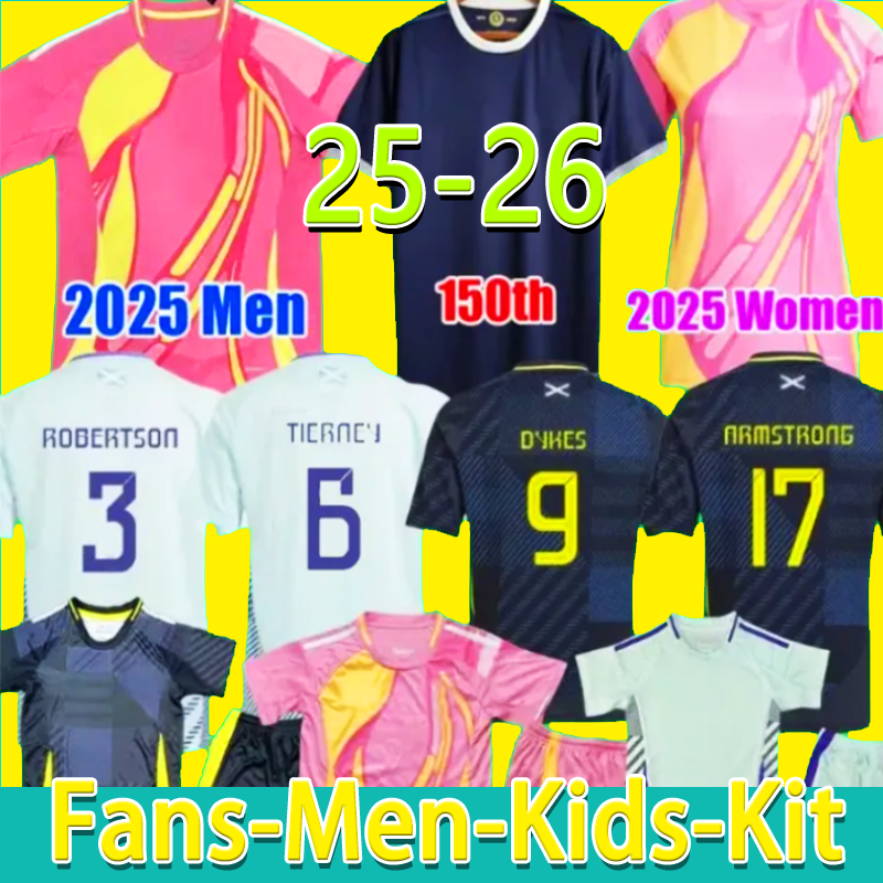 2025 2026 Scotland Soccer Jerseys 25 26 ROBERTSON McTominay McGREGOR SHANKLAND MCGREGOR Football Shirt Home Away thrid maillot de Foot men kids kits unifrom