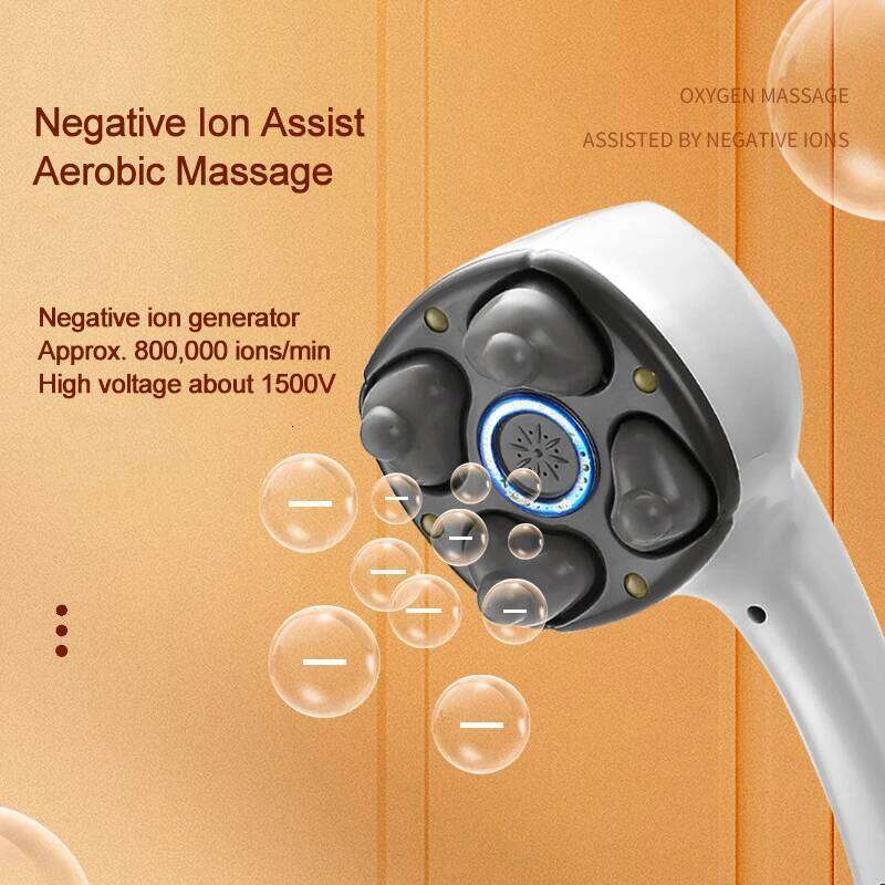 Electric Handheld Massager Four Head Hine Full Body Neck Vertebra Back Muscle Relax Vibrating Deep Tissue Massage Health Care