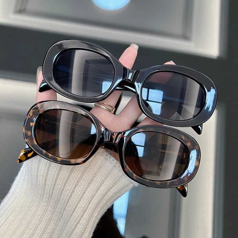 Fashion Oval Round Sunglasses Women Brand Designer Retro Sun Glasses Female Vintage Frame Mirror Outdoor Sunglasses W250621