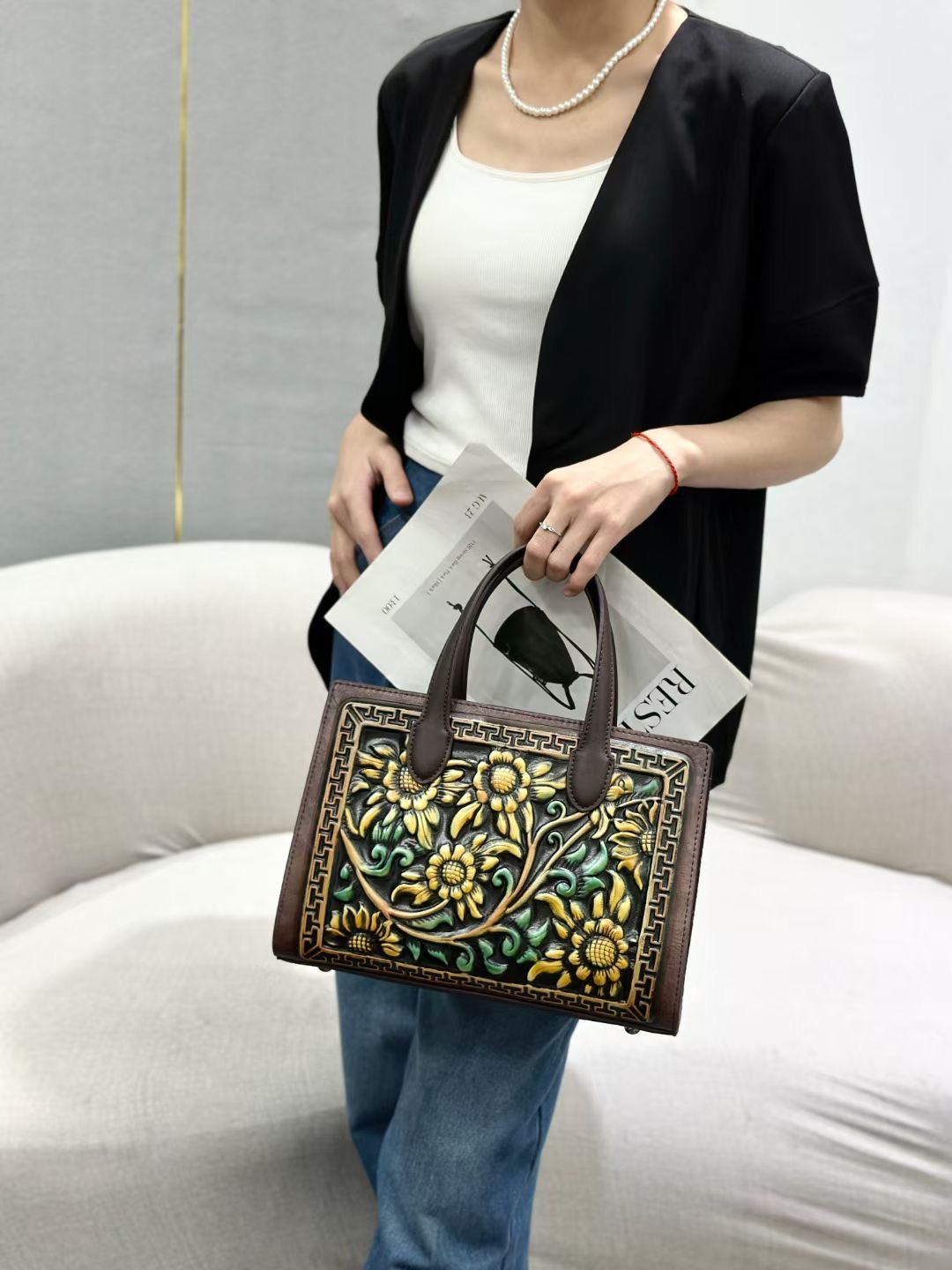 RH8876-1 Chinese Floral - Embroidered Handbags designer bag Support customization
