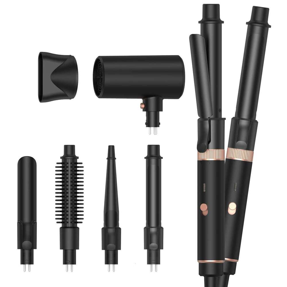 5 In 1 High-Speed Hot Air Styler Professional Frizz-Free Blow Dryer Brush, Fast Drying, No Heat Damage - Curl, Volumize