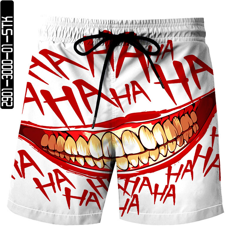Free Shipping Designer Beach Pants2025 Summer European And American Style Mouth Series 3D Printed Shorts Summer Loose Beach Shorts Fashion Casual Shor