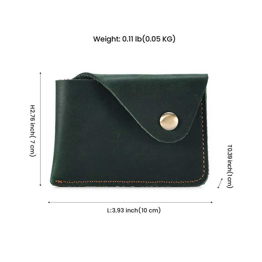 Vintage Cow Leather Holder Bank Slim Cardholder ID Card Holders for Men Mini Card Wallet Z250621