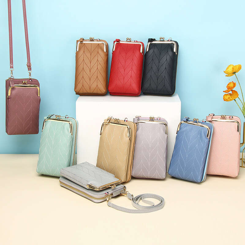 Hot Selling Mobile Bag for Women, Crossbody Shoulder Small Bag, Korean Style Solid Color Portable Phone Pouch, Multifunctional Ladies Wallet
