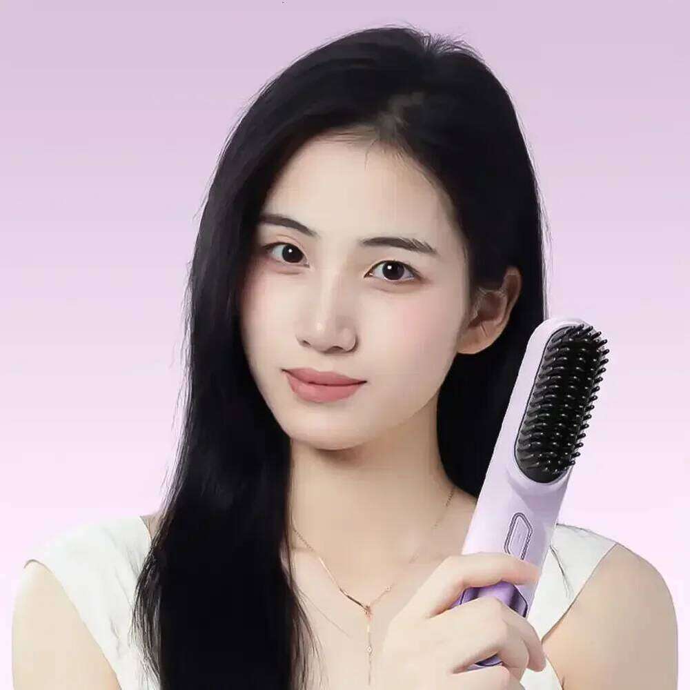 Wireless Mini Curler Straighteners Dryer Straightening Brush Hair Styling Appliances Hot Comb Straightener