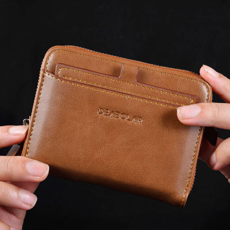Hot Selling Men's Anti-Theft Anti-Magnetic Multi-Card Slot Leather Wallet Fashionable Personalized Coin Purse Card Holder wallet designer mens wa