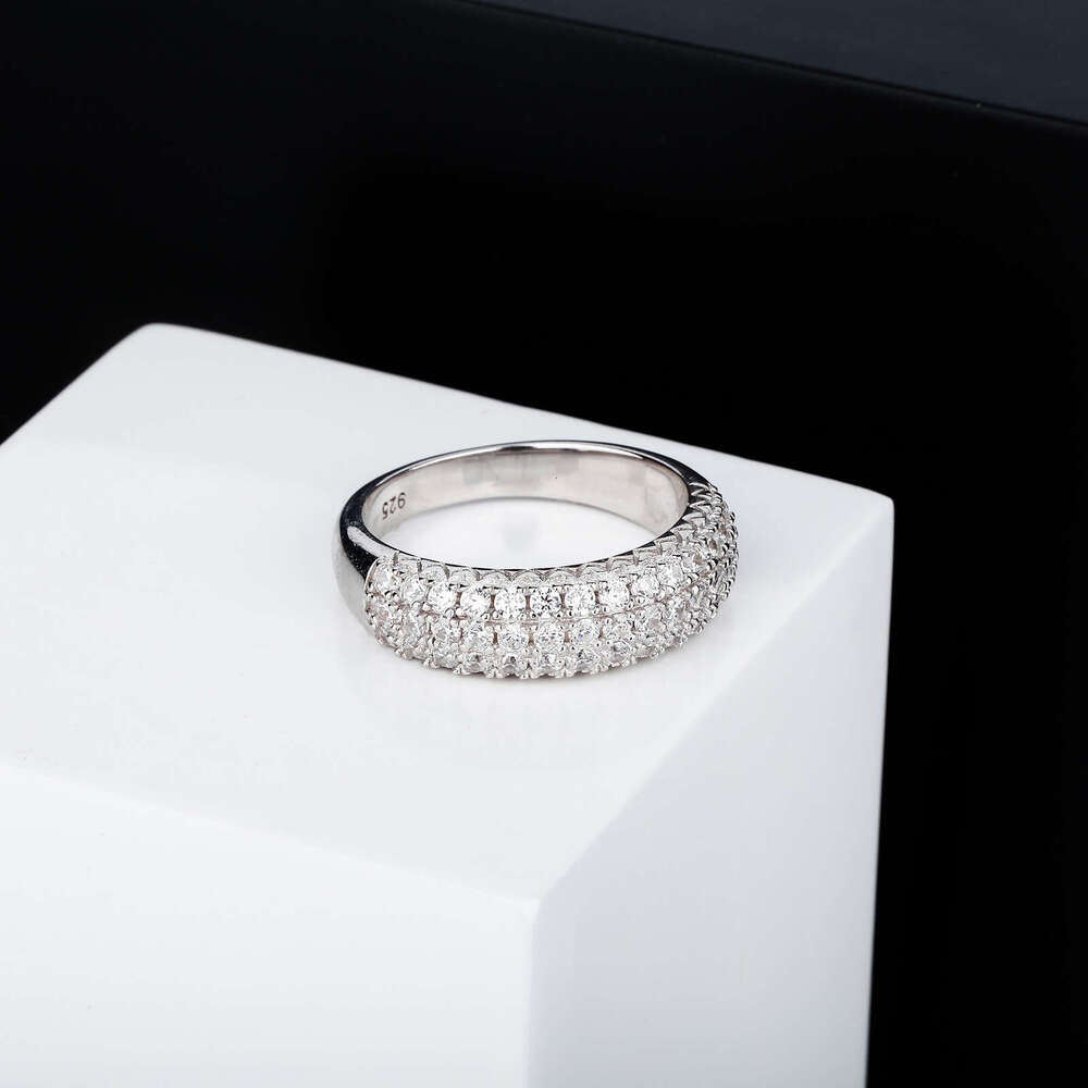 Ins Full Diamond Texture Silver Fashion Starry Sky Ring Gold Australia