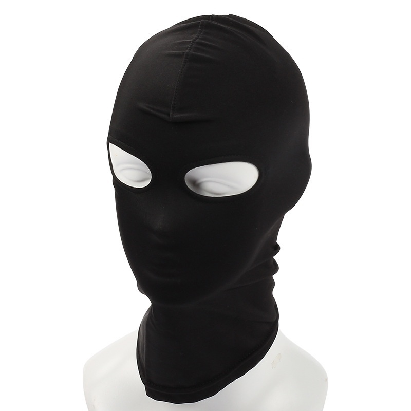 SM Adult Sex Elastic Cloth Full Face Mask with Open Mouth and Eyes Flirting Alternative Toys