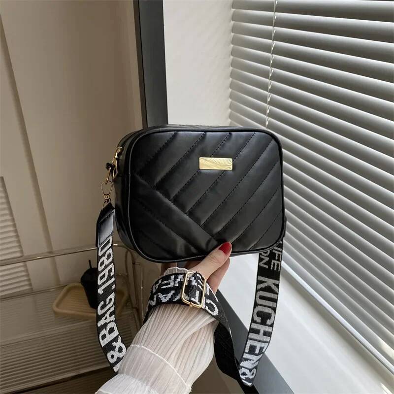 DHGM Fashion Women's Small Crossbody PU Leather Messenger Bags Zipper Handbags Designer Purse Summer Travel Bag for Female