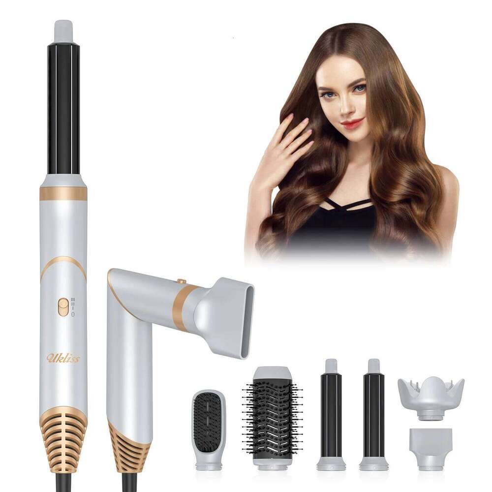 6 In 1 Hair Brush, Detachable Blow Dryer Brush Set,Negative Ionic Brush,Hair Styling Tool,Round Hot Air Straighten
